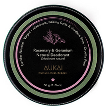 Load image into Gallery viewer, AUKAI ROSEMARY & GERANIUM NATURAL DEODORANT