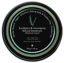 Load image into Gallery viewer, AUKAI EUCALYPTUS & LEMONGRASS NATURAL DEODORANT